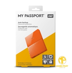 Ổ cứng WD My Passport 4TB WDBYFT0040BOR Orange