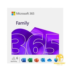 Phần mềm Offfice 365 (EP2-36878 ) Family English APAC Subscr 1YR Medialess 
