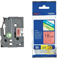 TZe-441 - Nhãn TZe tiêu chuẩn - Chữ đen trên nền đỏ 18mm