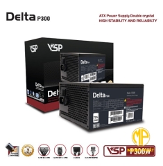 Bộ nguồn VSP Delta P300W (300W AC 200-240V/ 5A| 1*8Pin| 2*Sata| 2*Molex| OVP SCP)