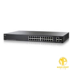 Cisco 24-port Gigabit PoE+ with 180 W power budget + 2 Gigabit RJ45/SFP combo port Smart Switch - SG220-26P-K9 