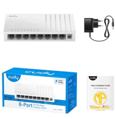 Thiết bị mạng Switch CUDY FS108D 8 cổng 10/100 Mbps (8-Port 10/100 Mbps Desktop Switch)