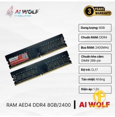RAM PC AIWOLF AED4 DDR4 8GB/2400 (8GB/2400)