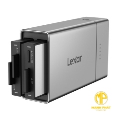 Trạm kết nối Lexar (LPWF600N-1ANGL) Professional Workflow Go với 2 Module kèm pin 5000mAh