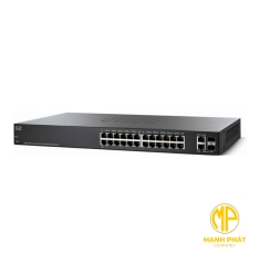 Thiết bị chia mạng Cisco SF220-24P-K9-EU POE Smart Switch