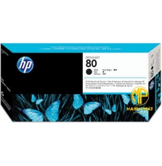 HP 80 Black Printhead and Printhead Cleaner (C4820A)