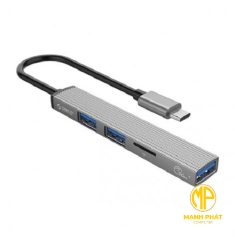 Bộ chia Type C ra 4 cổng USB 3.0 & 2.0 Orico| AH-12F-GY-BP