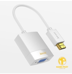 Đầu chuyển JASOZ AG6202 HDMI sang VGA 25cm T-G101, T-G102 (Đen, Trắng) Độ phân giải 1080p60Hz
