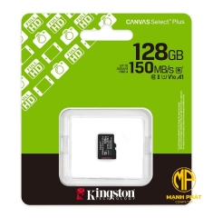 Thẻ nhớ kingston microSD Canvas Select Plus (SDCS3/128GBSP) 128GB micSDXC Canvas Select Plus Gen3 150R A1 Single Pack w/o ADP