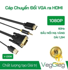 Cáp dữ liệu chuyển đổi VGA sang HDTV VegGieg V-Z206 (DM V-Z206)
