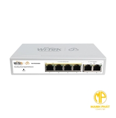 Bộ định tuyến Switch Wi-Tek WI-PCES306G V2 (4 cổng PoE 1000Mbps + 2 cổng RJ45 1000Mbps công suất 60W hỗ trợ đám mây)