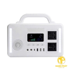Trạm Sạc Dự Phòng Năng Lượng Mặt Trời Di Động CY-300W (Sóng Sin Thuần, Pin Lithium Sắt 192Wh, Sạc Nhanh, Bluetooth)