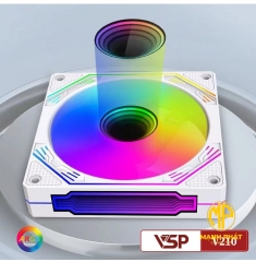 Quạt Tản Nhiệt Case Cooler Silent V210 Led ARGB White