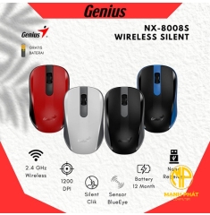 Chuột không dây Genius NX-8008S Wireless 2.4Hz