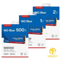 Ổ cứng thể rắn WD Blue SN5100 NVMe™ PCIe Gen4 x4 2TB M.2 2280 | WDS200T5B0E-00CPE0
