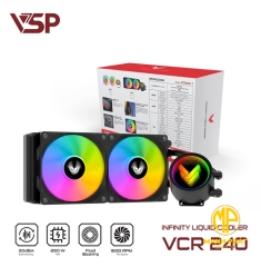 Tản nhiệt nước VSP Infinity Liquid Cooler VCR-240 Đen (VCR240)