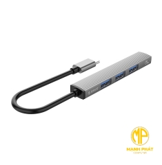 Bộ chia Type-C ra 4 cổng USB ORICO| AH-13-GY-BP