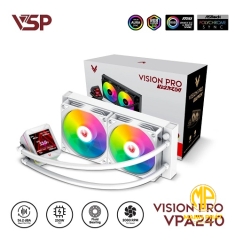 Tản Nhiệt Nước AIO VSP Vision Pro VPA-240 Trắng (VPA240 2 Fan)
