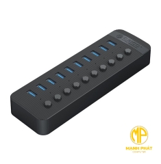 Bộ chia USB HUB 10 cổng USB 3.0 với các công tắc riêng lẻ ORICO CT2U3-10AB-WH