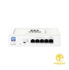 Bộ chuyển mạch Wi-Tek PoE Wiking WK-PS305 công suất 55W (4 cổng PoE 10/100/1000Mbps và 1 cổng uplink RJ45 10/100/1000Mbps)