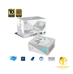 Nguồn ASUS ROG STRIX AURA GAMING 1000G PCIE 5.0 1000W 80 Plus Gold Full Modular - Màu Trắng| ROG-STRIX-AURA-1000G-GAMING - WHITE
