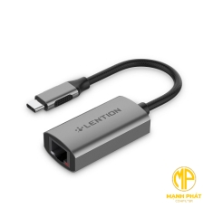 Bộ chuyển đổi USB-C sang RJ45 (1000M) Lention CU604E