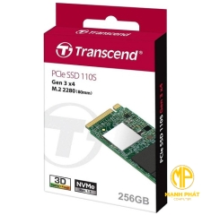 ổ cứng gắn trong 256GB SSD110S M.2 PCIe Transcend (Seq R/W: 1,600/800MB/s) TS256GMTE110S