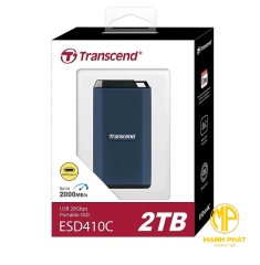 ổ cứng gắn ngoài Transcend (TS2TESD410C) 2TB External SSD ESD410C USB 20Gbps Type C up to 2,000 MB/s 