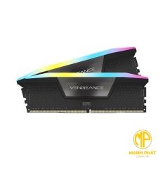 Ram Corsair (CMH96GX5M2E6000C36) DDR5 6000MHz 96GB (2x48GB) DIMM VENGEANCE RGB Black Heatspreader RGB LED