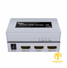 Bộ chia HDMI V1.4 4K30Hz 3D 2 cổng DTECH DT7142A Hỗ trợ 4K 30Hz