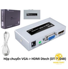 Hộp chuyển Vga - HDMI Dtech - DT 7004B