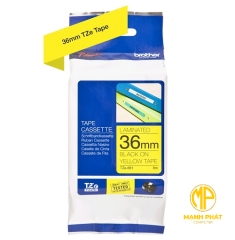 Tze-661 - Nhãn TZe tiêu chuẩn - Chữ đen trên nền vàng 36mm