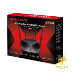 Router MERCUSYS Wi-Fi 6 AX1800 Băng Tần Kép MR70X