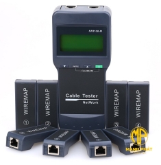 Bộ Test Dây Mạng có màn hình LCD hiển thị (1 bộ Master , 8 bộ Remote) NOYAFA NF-8108-M  