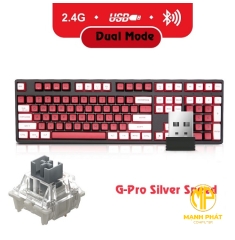 Bàn phím cơ không dây Newmen GM1080,layout 108 phím, kết nối tới 5 thiết bị,Switch Kailhbox/G-Pro,Hotswap, PBT pudding