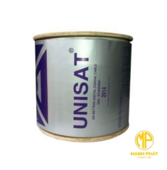 Cáp đồng trục RG6 Unisat  2 lớp bạc Cuộn 305 Mét