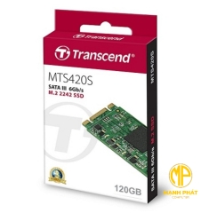 ổ cứng gắn trong 120GB SSD420S M.2 Transcend (Seq R/W: 500/350MB/s) TS120GMTS420S