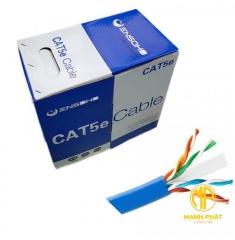 Cable mạng Ensoho UTP 6E (EN-U6CA24M1E Outdoor) Màu Đen 305m Ngoài trời + Dây cường lực 