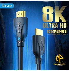 Cáp HDMI 8K JASOZ A122 (1,5m) T-A235 Hỗ trợ độ phân giải cao lên đến 8K@60Hz/4K/240Hz