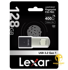 USB 3.2 Lexar (LJDF35P128G-RNBNG) JumpDrive Fingerprint F35 Pro 128GB 400MB/s 