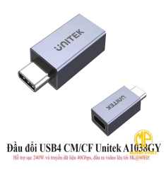 Đầu đổi Type-C - Type-C OTG CM/CF Unitek A1038GY
