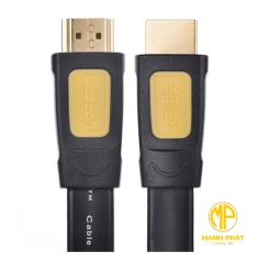 Cáp dữ liệu dạng dẹt HDMI 1.4 truyền âm thanh hình ảnh màu đen dài 3M Ugreen (11186)