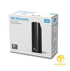 HDD Western Digital Elements 6TB USB 3.0 - WDBBKG0060HBK-SESN 