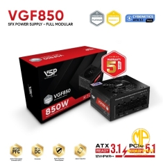 Nguồn VSP VGF850 (850W | Chuẩn SFX Cybenetics Platinum | Fully Modular | ATX 3.1 & PCIe 5.1)