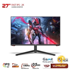 Màn Hình VSP VU271Q180 (27inch Fast IPS | 2K | 180Hz | HDMI2.0*2 | DP*2 | 0.5ms)