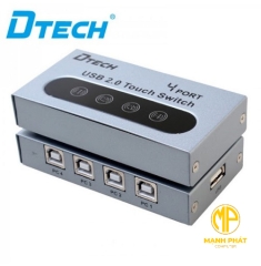 Bộ chia sẻ máy in tự động 4 cổng USB 2.0 Dtech DT8341