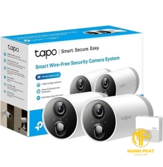 Bộ 2 Camera WiFi Không Dây TP-Link Tapo C400S2 Chống Nước 1080p Full HD, 2K QHD Dùng Pin