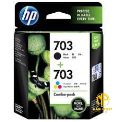 HP 703 Photo Value Pack, Black / Tri-color Ink Advantage Cartridge, COMBO PACK_J3N04AA