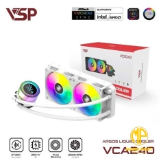 Tản nhiệt nước VSP Argos Liquid Cooler VCA-240 Trắng (VCA240 2 Fan)