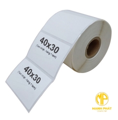 Giấy Decal 1 Tem 40mm x 30m (Giấy Decal số 1 trên Thế Giới về chất lượng và độ keo bám)